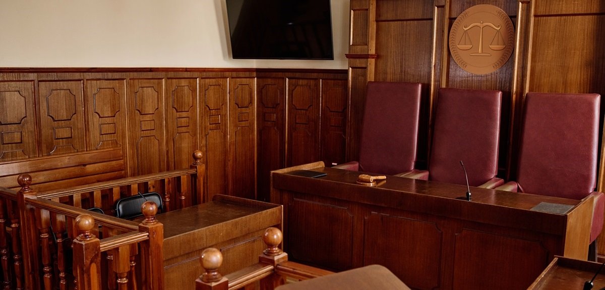 An empty courtroom